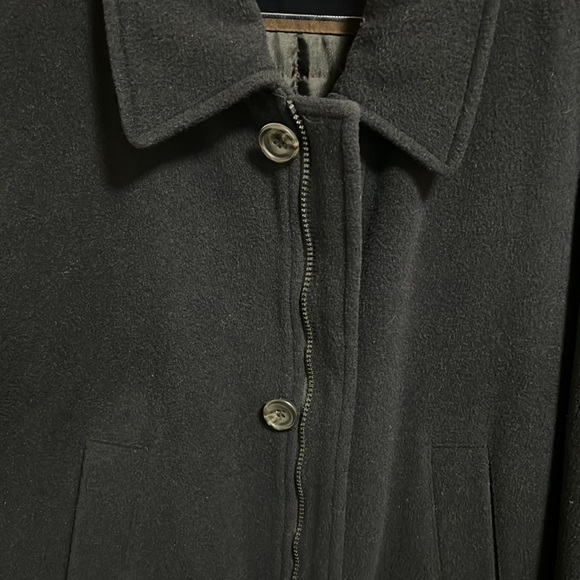 Newport Harbor insulated wool/cashmere mid length car coat. Dark navy blue . XL - Picture 4 of 10